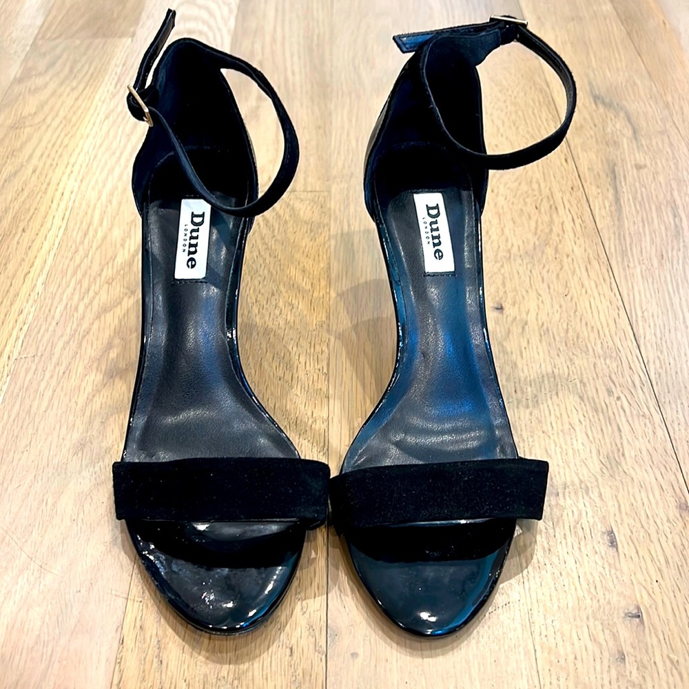 Dune London suede strap heels. 39